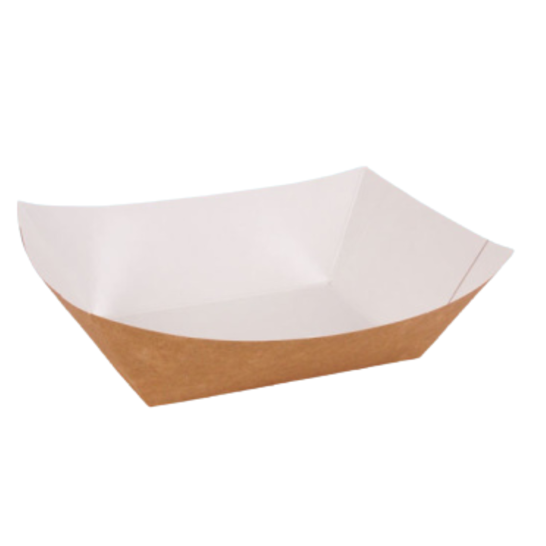 Foodtray aus Recycling Papier 140 x 90 x 55 mm kompostierbar- 700 Stück