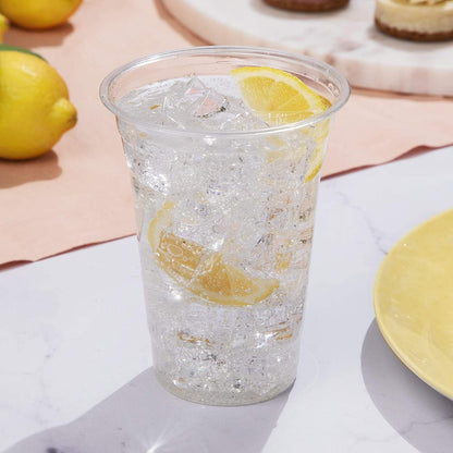 Plastikbecher 0,4l transparent klar PP Einweg-Bierbecher - 800 Stück