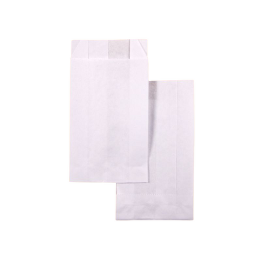 Bäckerfaltenbeutel 8 x 15 cm Weiße Bäckerbeutel - 6000 Stück